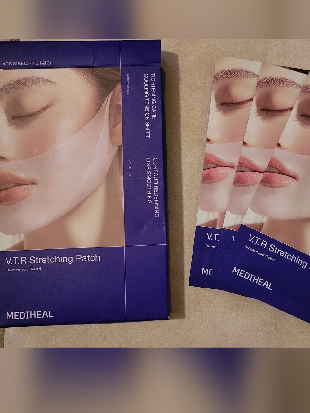 3x Mediheal V.T.R. Stretching Patch – V-Line Lifting & Tightening Mask